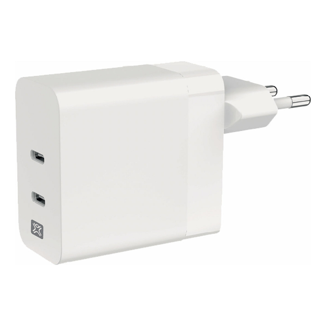 Karikues XtremeMac XWH-SPC60-03 / 65W / 2x USB-C / PD / QC - Bardhë