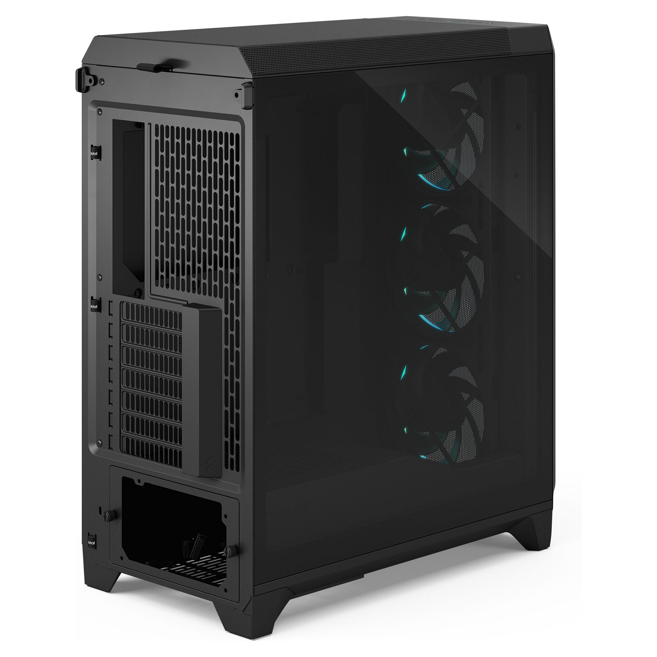 Kasë PC Fractal Design Meshify 3 Black RGB TG Light Tint / EATX / ATX / 3x 140mm RGB Fan / Tempered Glass - Zezë - 10