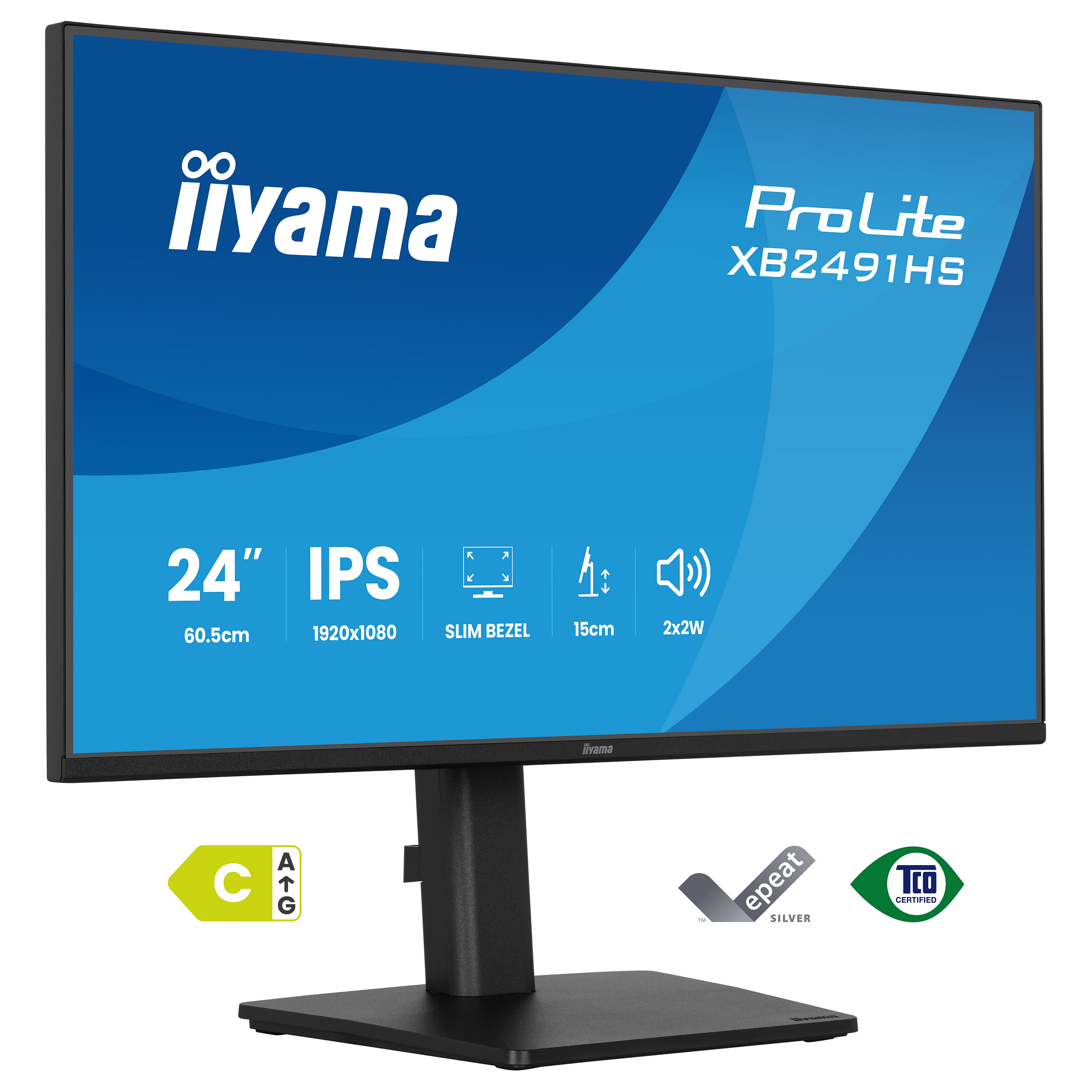 Monitor iiyama XB2491HS-B1 / 23.8"/ Full HD IPS LCD / 120Hz / 1ms / HDMI+DP+HDCP - Zezë - 1