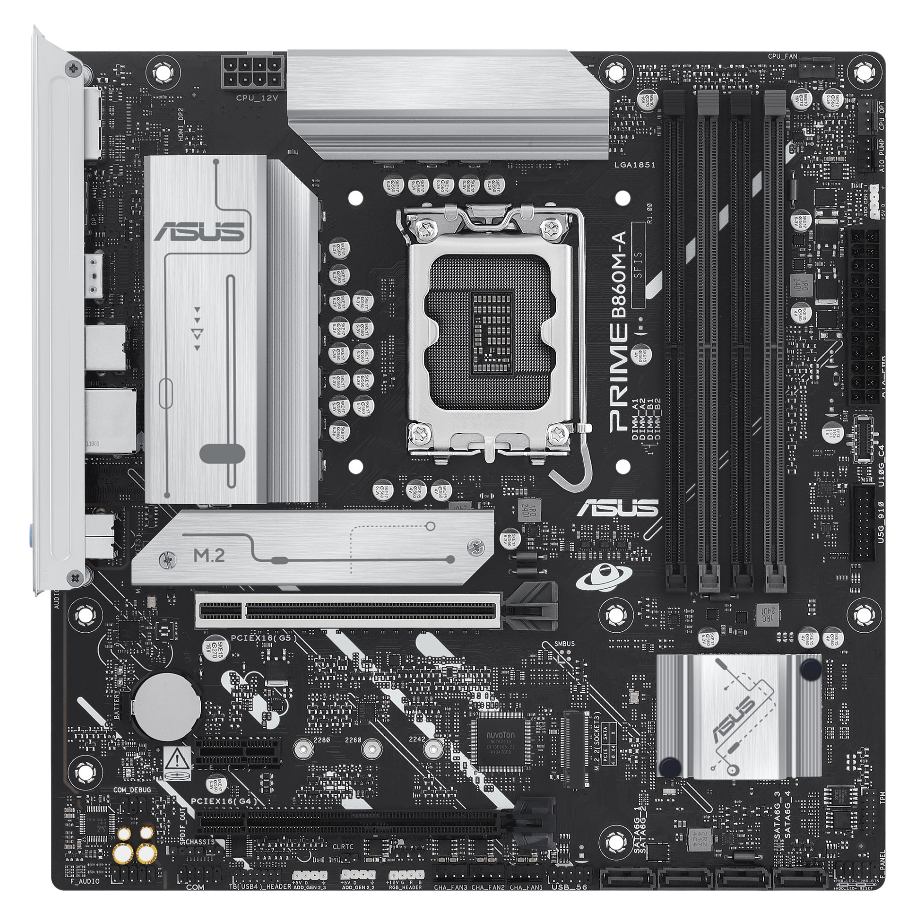 Pllakë Amë MB Intel LGA1851 ASUS PRIME B860M-A-CSM DDR5 - 2