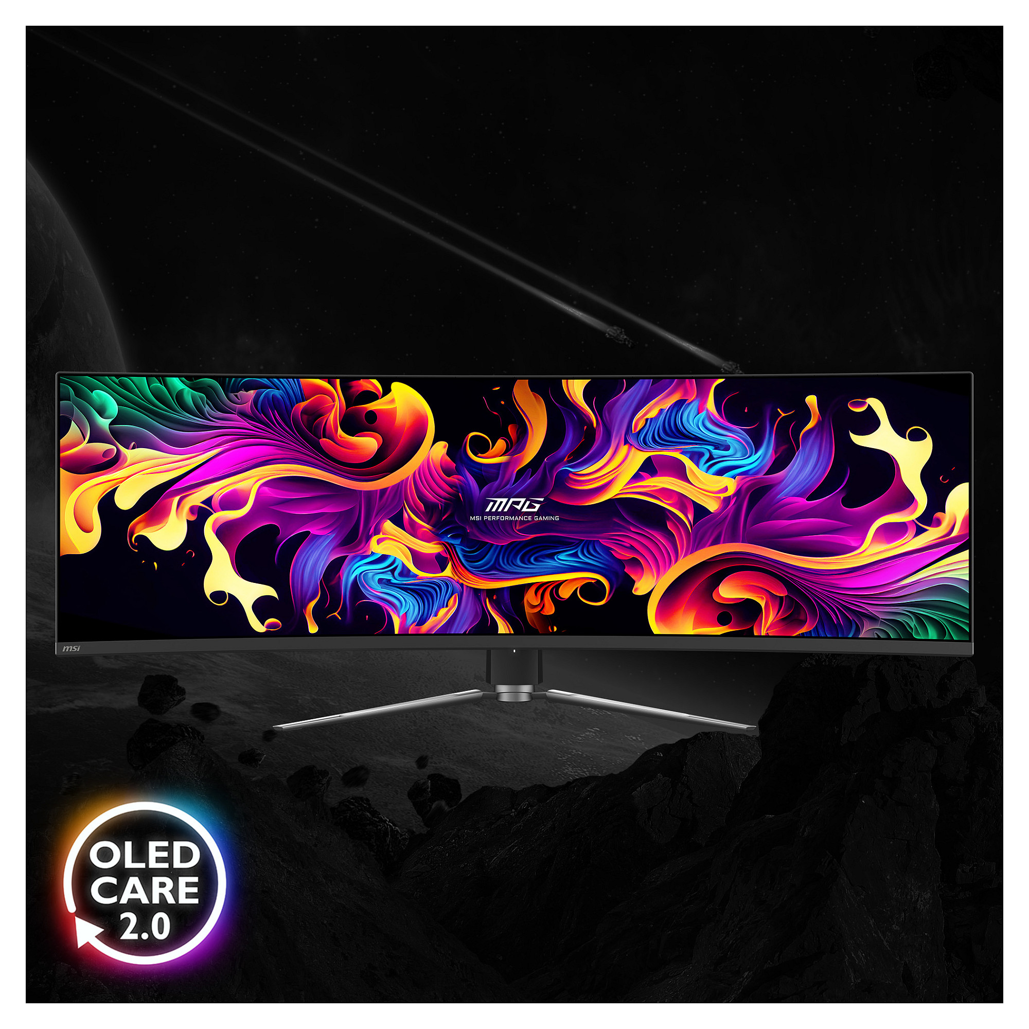 Monitor MSI MPG 491CQPDE / 49″  DQHD OLED Curved / 32:9 144Hz  0.03ms / HDMI 2.1 + DP + USB‑C / E zezë - 12