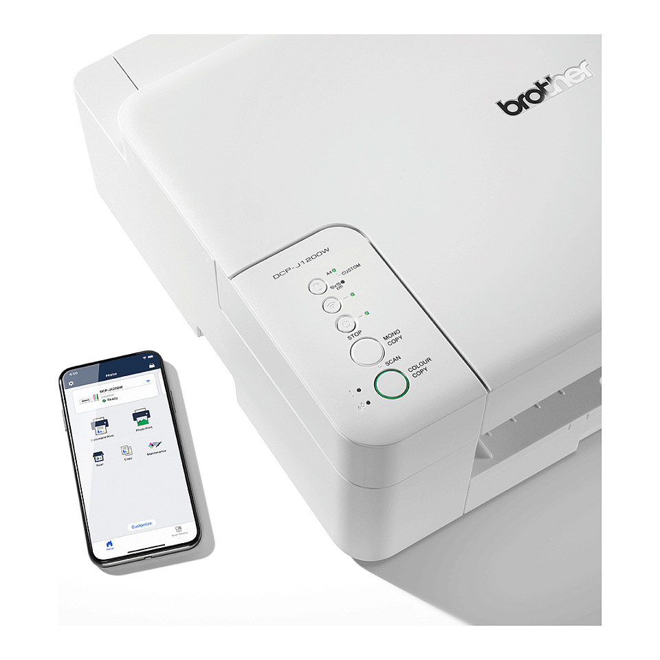Printer Multifunksional Brother DCP‑J1200WE / 3‑in‑1 / A4 / WiFi / Duplex - Bardhë - 5