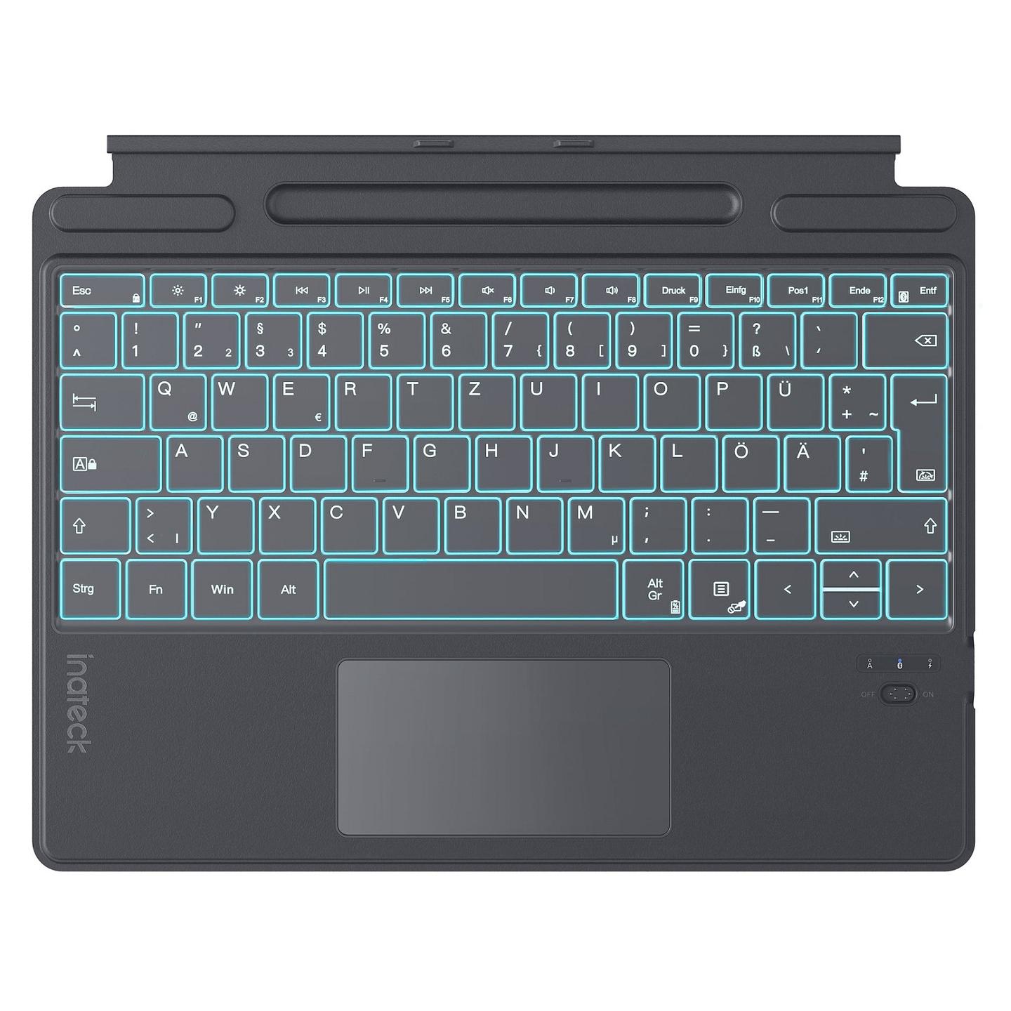 Tastierë për Tablet Logitech Combo Touch / iPad 10th Gen + A16 / QWERTY (IT) / Trackpad / Smart Connector / 16 Nivele Ndriçimi – Gri