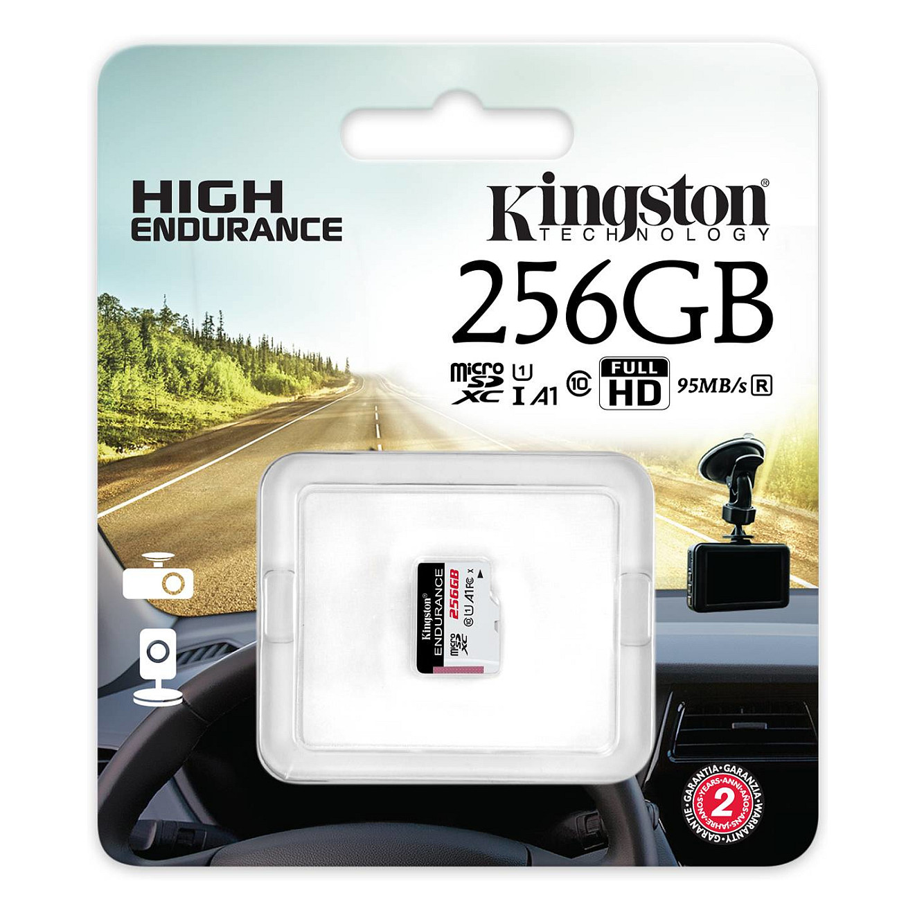 Kartë memorie SD CARD Micro 256GB Kingston SDXC High Endurance (Class1) - 3
