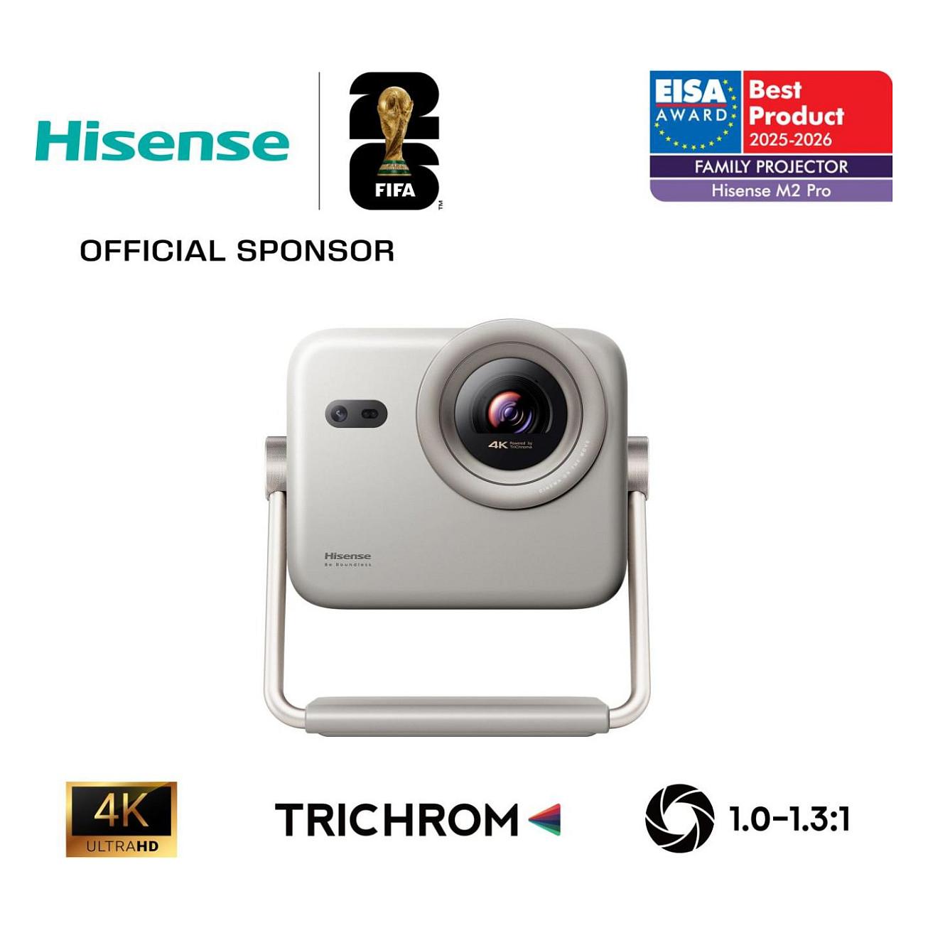 Projektor Hisense M2 Pro / UHD 4K (3840 x 2160) / 1.3:1 Zoom / HDR10+ / Wi-Fi / VIDAA - Bardhë - 1