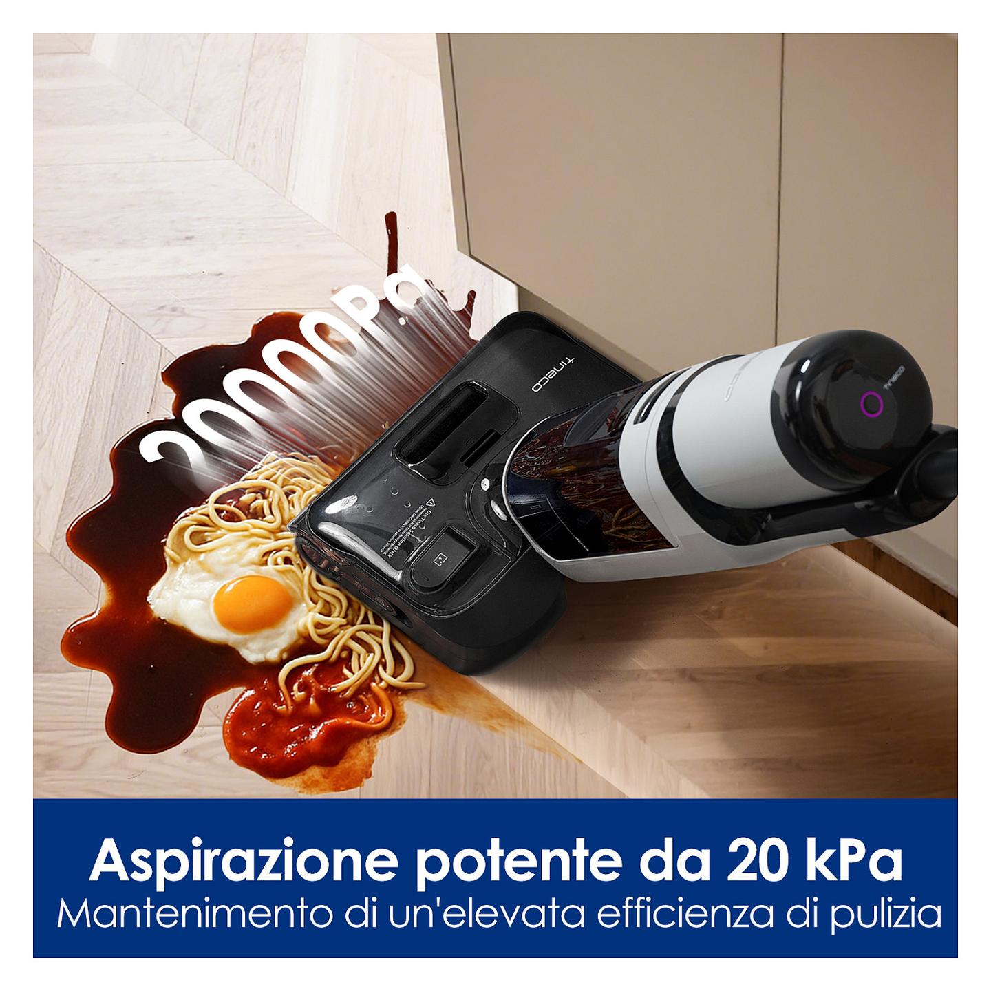 Fshesë me Vakum për dysheme Tineco FLOOR ONE i5 Stretch / 20.000Pa / 210W / 2500mAh / 180° Lay-Flat / Anti-Tangle / 0.8L / 0.72L / Eco & Max – Gri/Zezë - 3