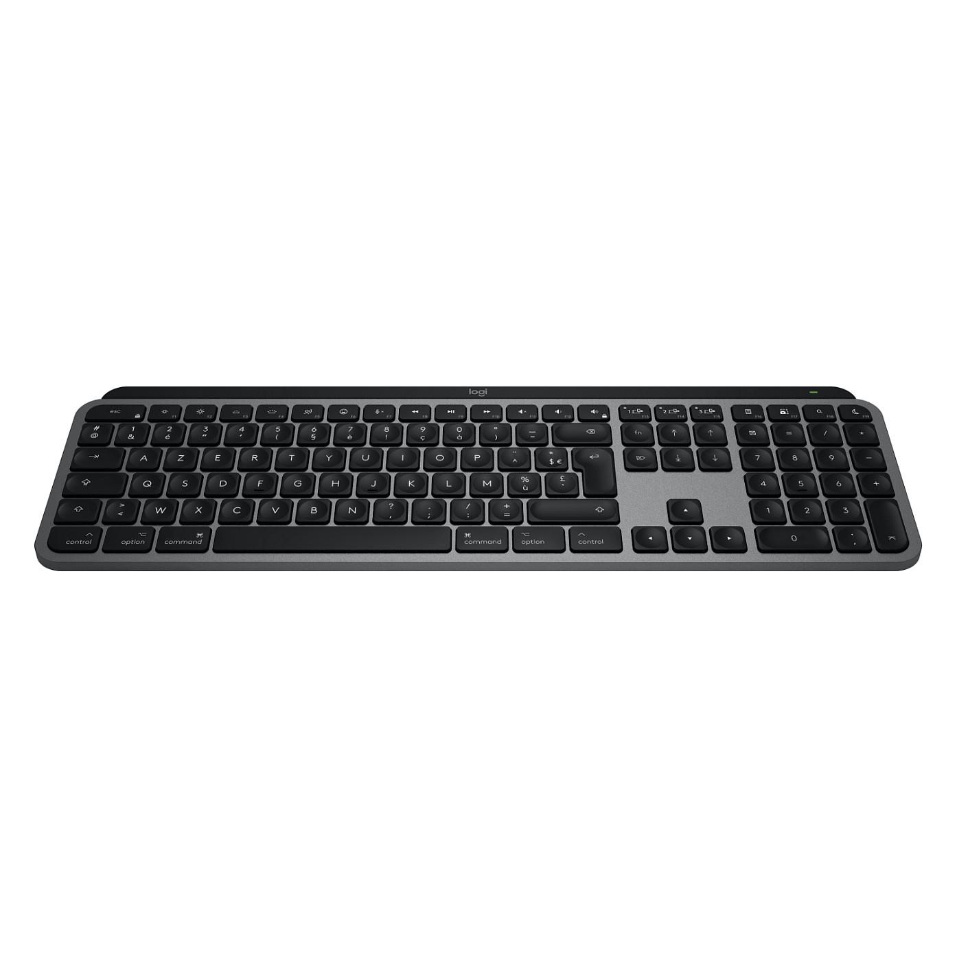 Tastierë pa kabllo Logitech MX Keys S for Mac / RF Wireless + Bluetooth / Full-Size / AZERTY / French / Backlit - Zezë - 2
