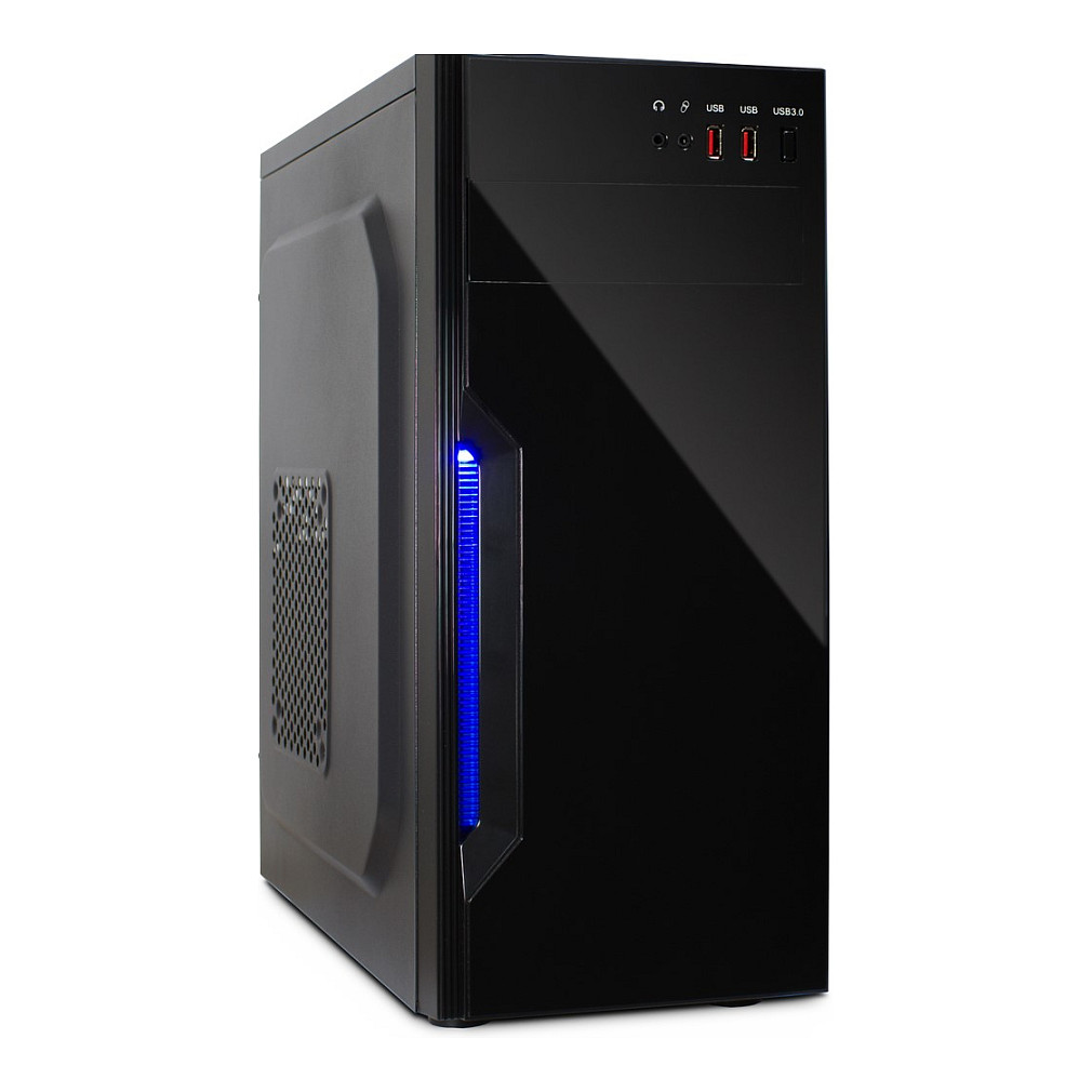 Kasë Inter-Tech B-42 / Midi Tower / ATX / pa Fanë - Zezë - 1