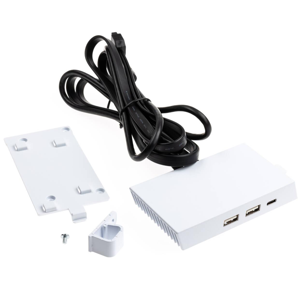 Panel I/O për Kasë Lian Li O11DE-3WV2, 2× USB-A 3.0 + USB-C 3.1, O11D EVO/EVO RGB - Bardhë - 4