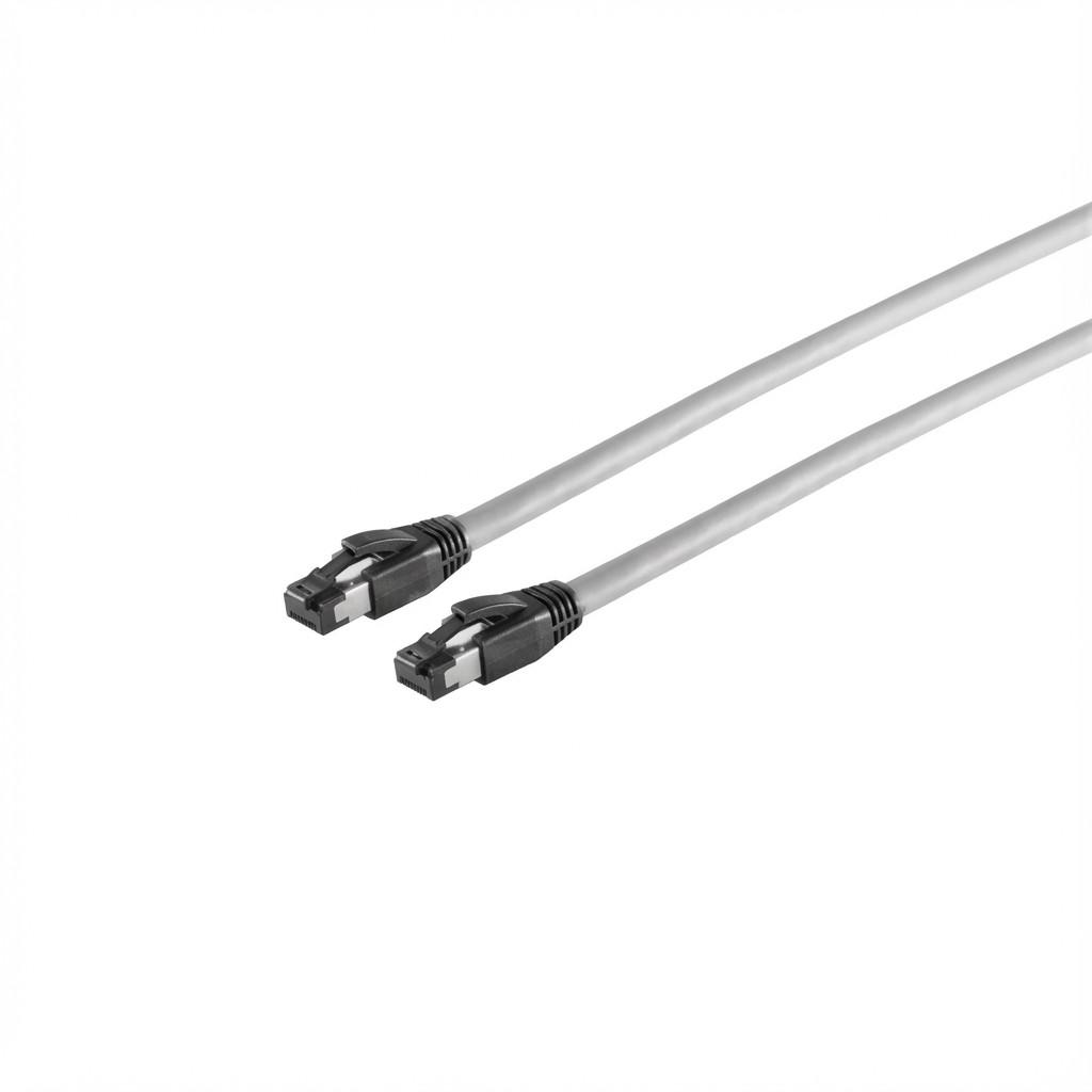 Kabllo për Rrjet Captiva 80287 / RJ45 - RJ45 / Cat.8 / 40 Gbit/s / 5 m - Gri