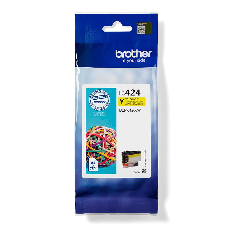 INK Brother LC-424Y / LC424Y / 750 faqe / Standard – Verdhë