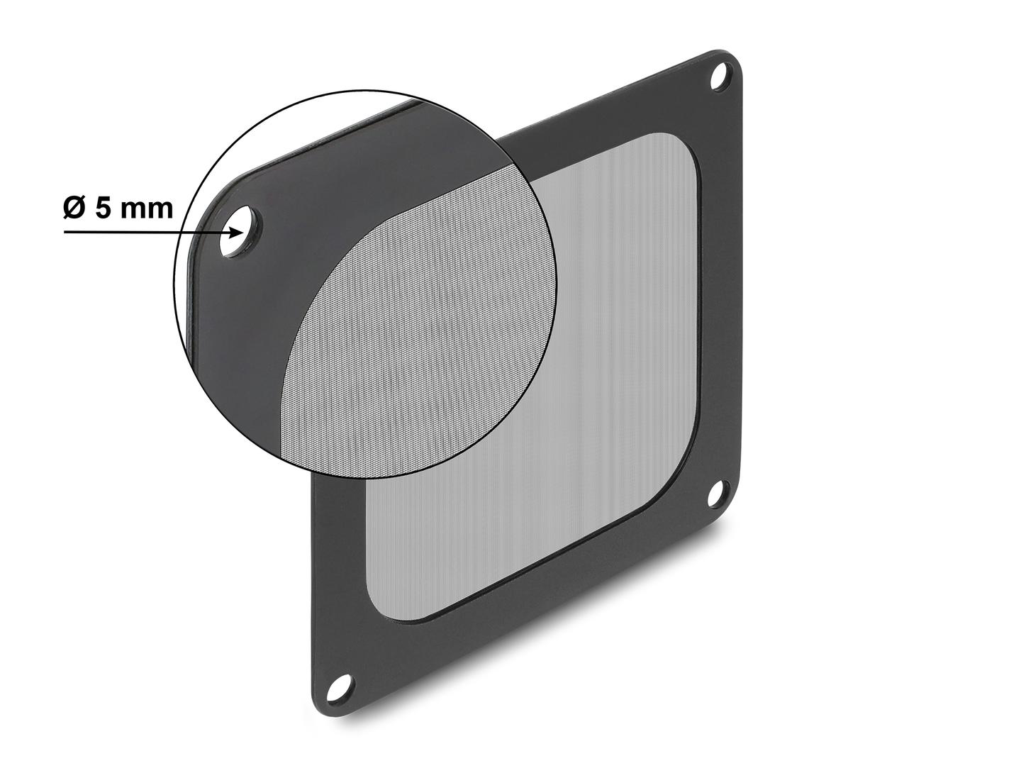 Aksesorë për Ftohës Delock, Grilë me Filtër Pluhuri Magnetik, 92 × 92mm - Zezë