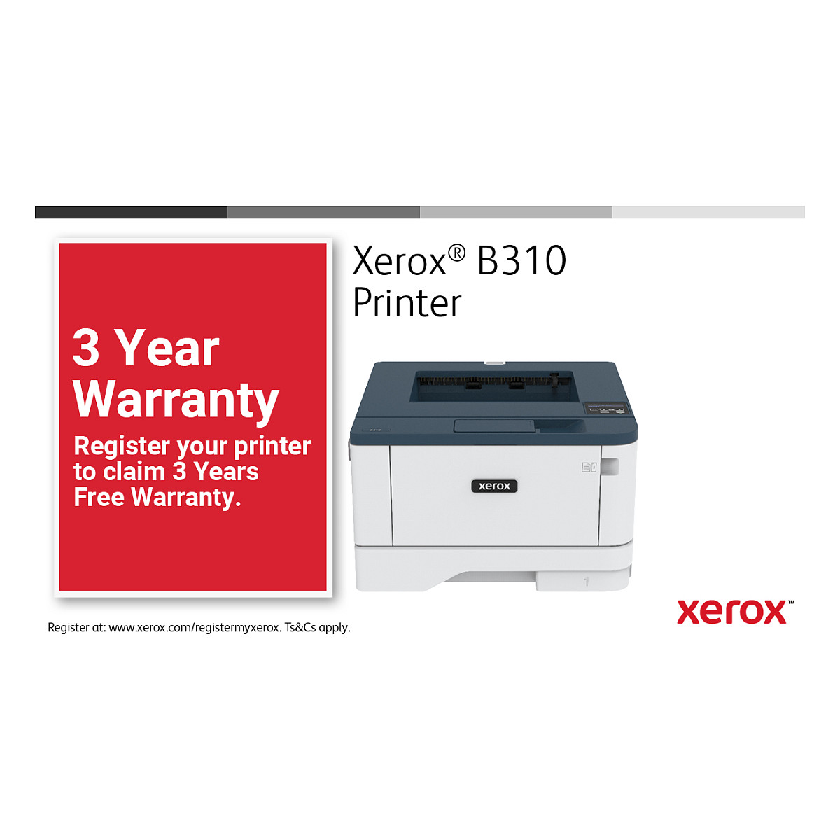 Printer Laser Xerox B310 / 40ppm / 2400dpi / A4 / LAN WLAN - Bardhë - 14