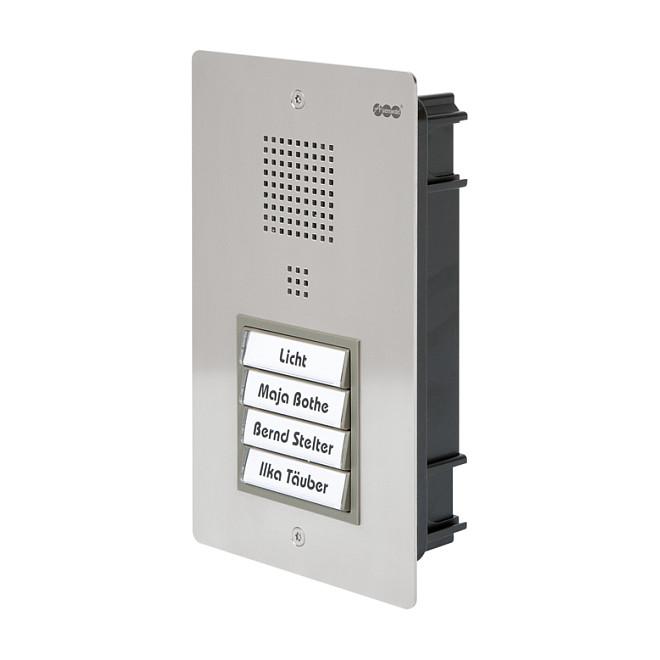 Interfon Dere Auerswald TFS-Dialog 314 / 90058 / 4 Butona Zile / Portë Analoge / Hands-Free / IP22 / Çelik Inoks