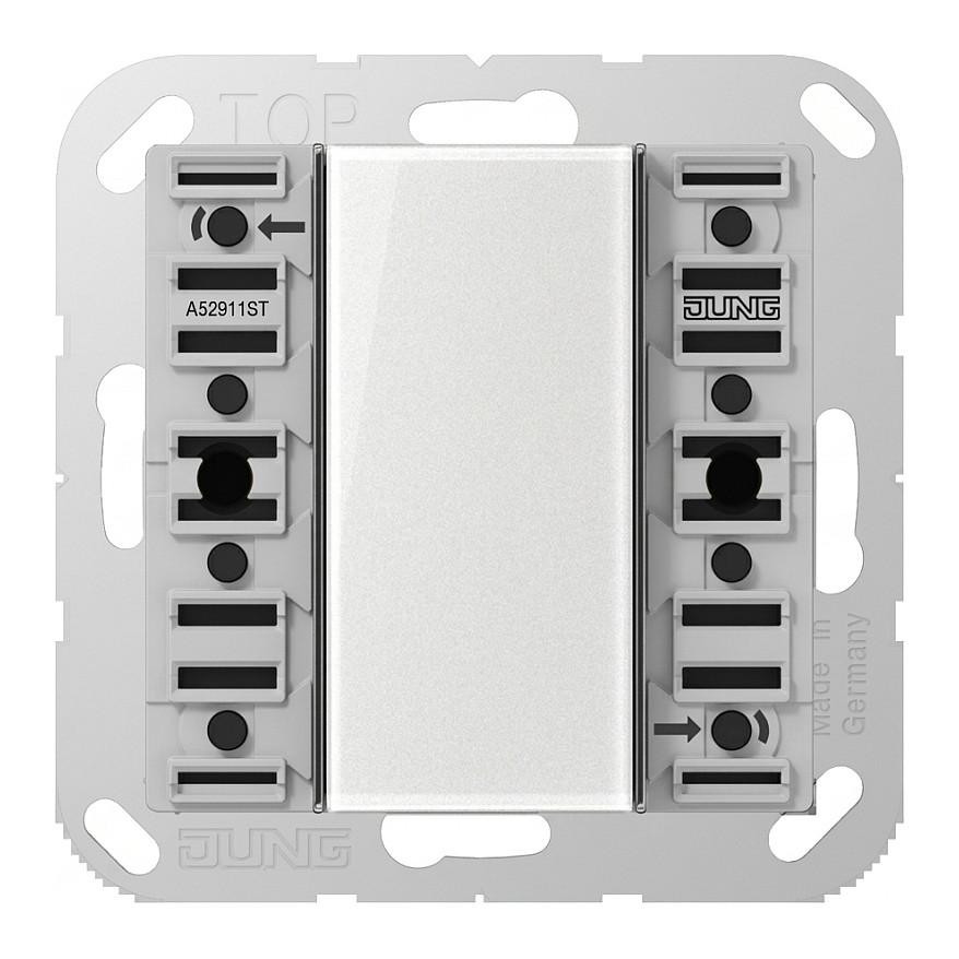 Sensor Butonash KNX JUNG A 5292 1ST, 2-funksional, 4 Pika Komandimi, Matje Temperature, LED Statusi, KNX Secure, F50