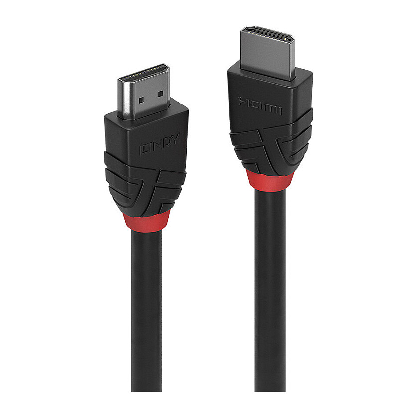 Kabllo HDMI Lindy Black Line 36467 / HDMI në HDMI / 7.5m / HDMI 2.0 / 4K 30Hz - Zezë