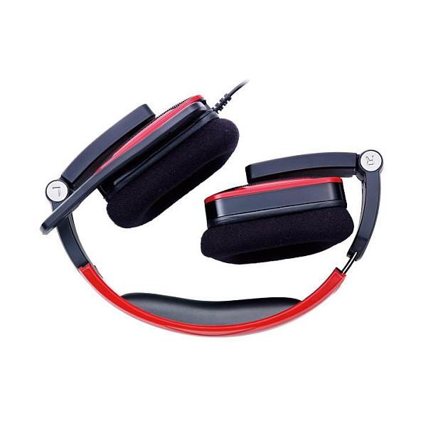 Kufje Gaming Tt eSPORTS Shock / 3.5mm / 40mm / Stereo / 32Ω / Mikrofon Boom / 3m - Zezë/Kuqe - 2