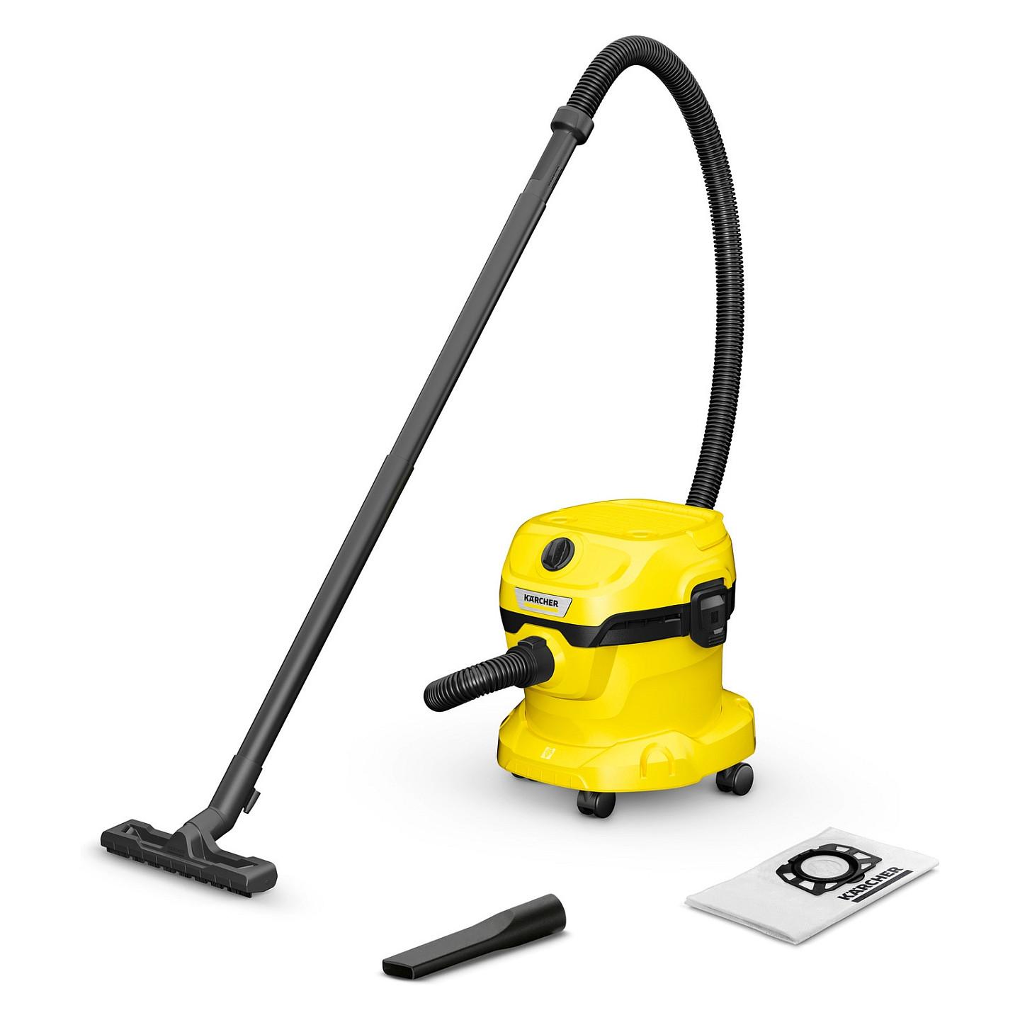 Fshesë me Vakum Kärcher WD 2 Plus V-12/4/18 / 1000W / 12L / 220W / 4m / 1.8m – Verdhë