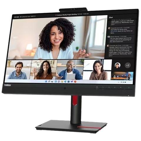Monitor Lenovo ThinkVision T24mv-30, 23.8", Full HD IPS, 75Hz, 4ms, HDMI+DP+USB-C+USB - Zezë - 2