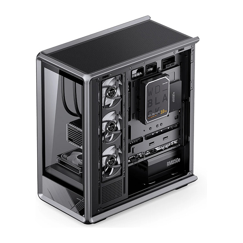 Kasë PC Jonsbo D401 / Midi Tower / ATX / Tempered Glass - Zezë - 12