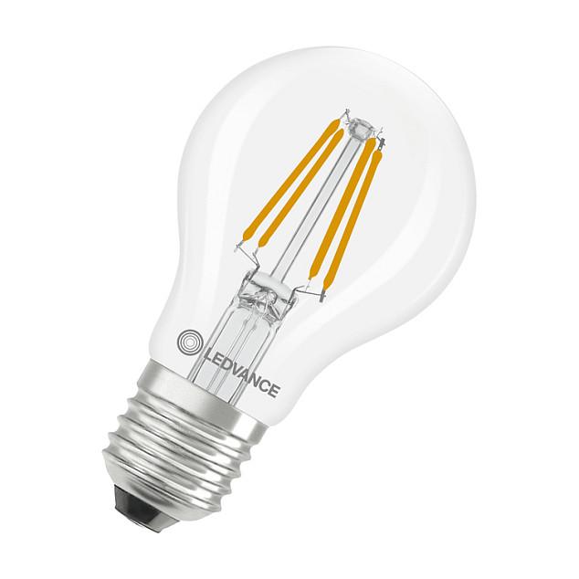 Llambë LED OSRAM LED Classic A 40 Filament DIM P, 3.4W, E27, 470lm, 2700K, E rregullueshme - Transparente
