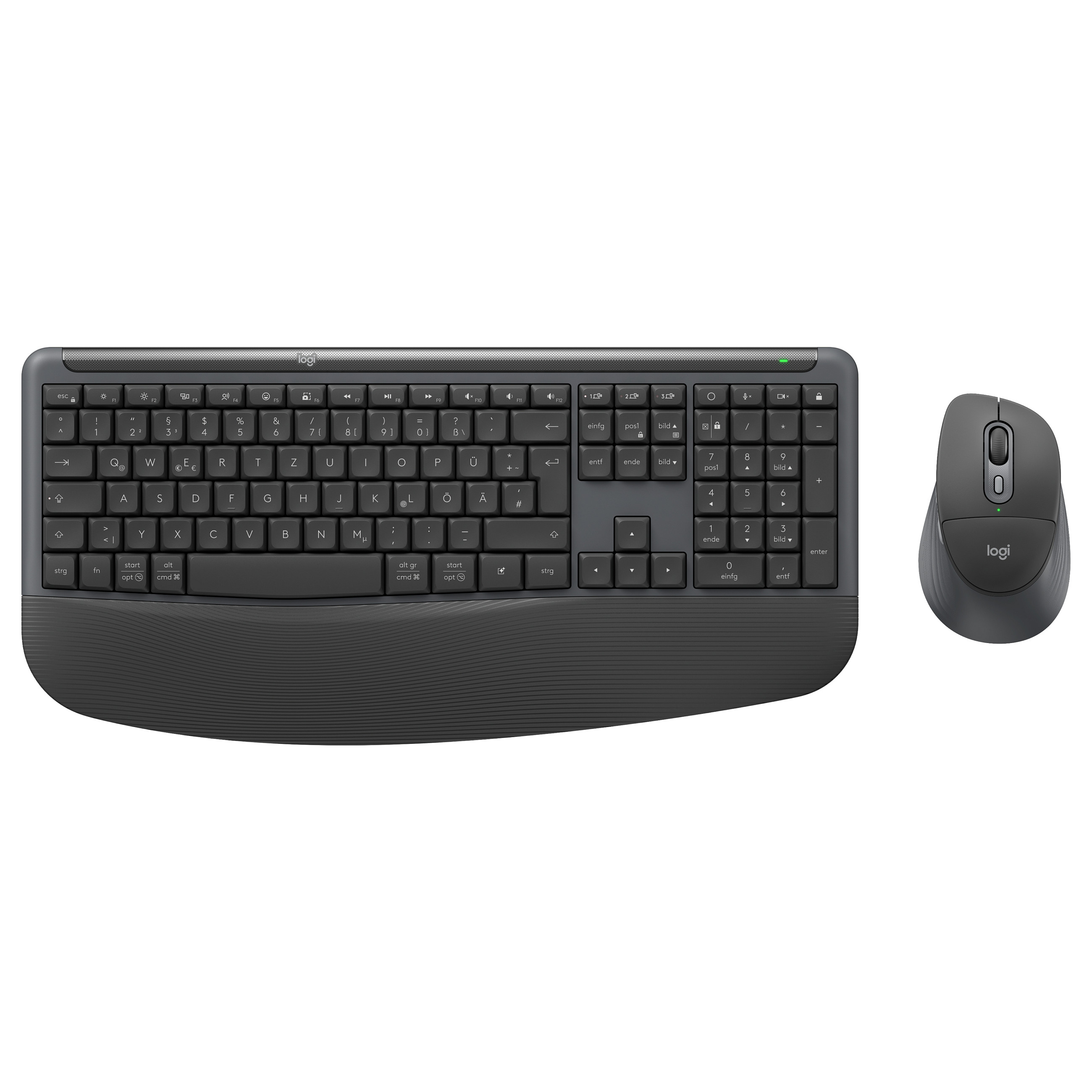 Combo (Tastierë&Maus) Logitech Signature Comfort Plus MK880 / Wireless / QWERTZ German / Bluetooth 5.2 + Logi Bolt - Hiri