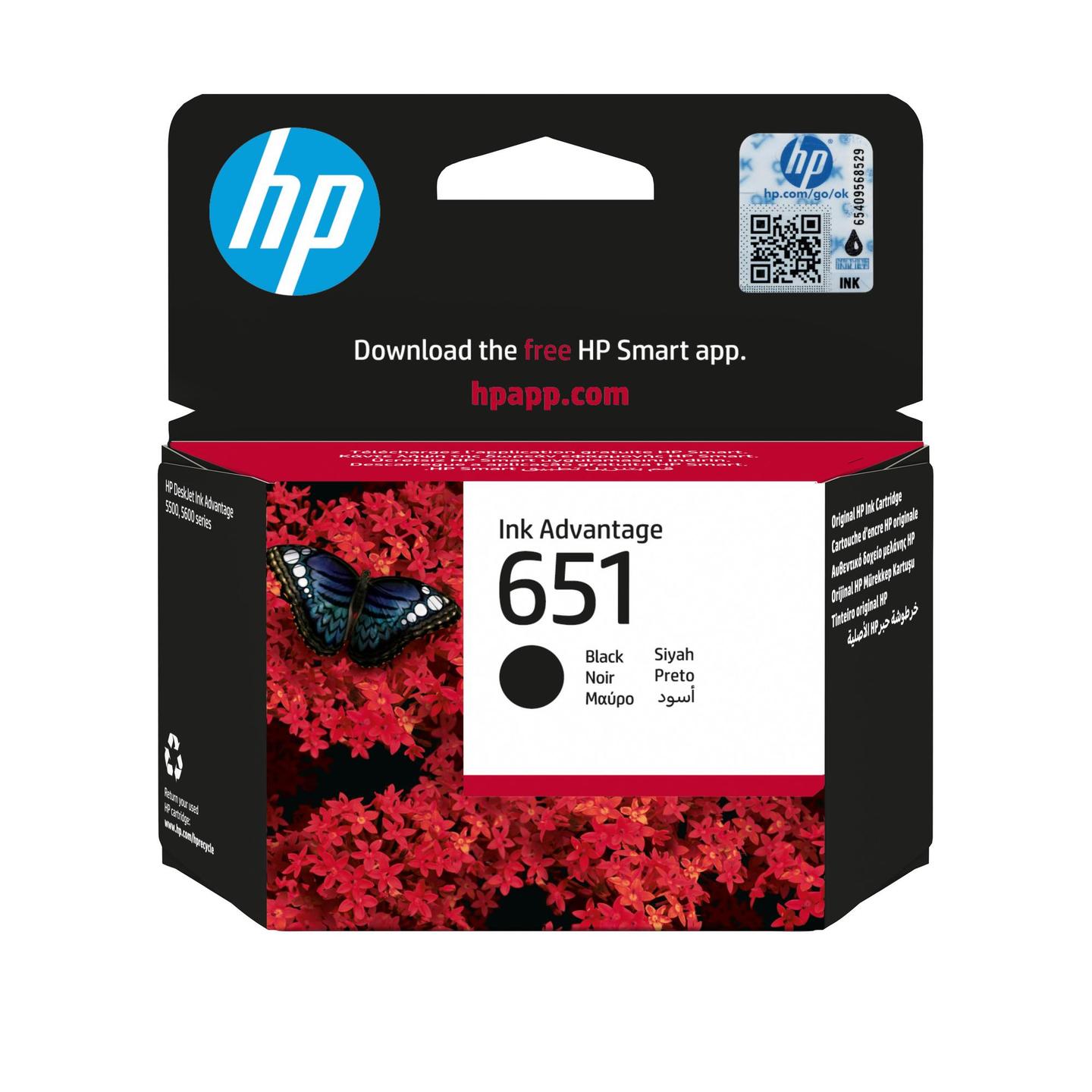 INK HP 651 / C2P10AE / 4ml / 600 faqe – Zezë