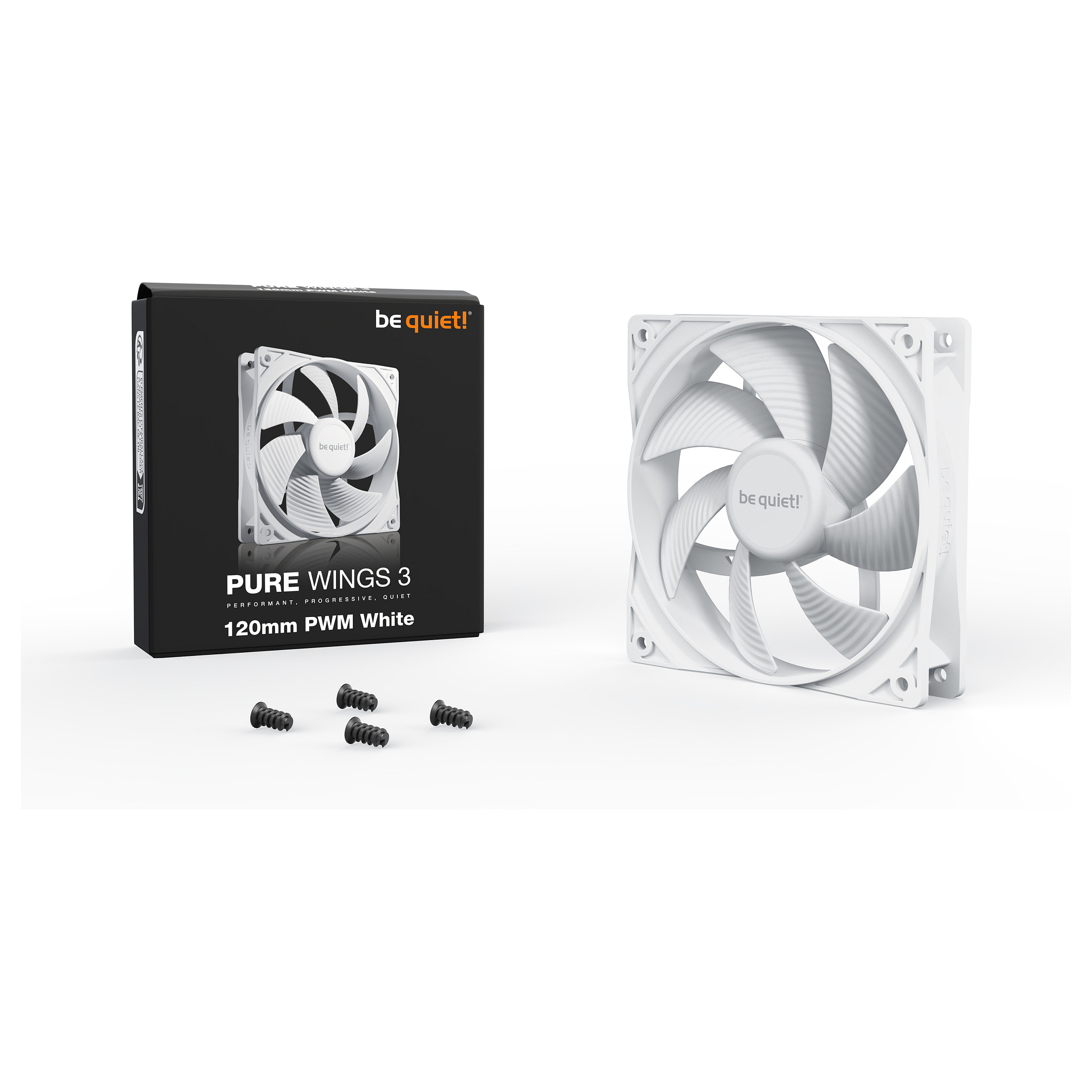 Ftohës për Kasë 120mm be quiet! Pure Wings 3 PWM white - 3