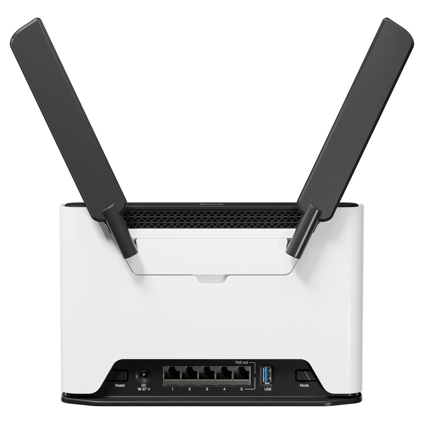 Ruter Wi-Fi 6 MikroTik Chateau PRO ax H53UiG-5HaxQ2HaxQ, AX3600, Dual-Band, 5× Gigabit Ethernet, 1× USB 3.0, PoE-Out - Bardhë - 3