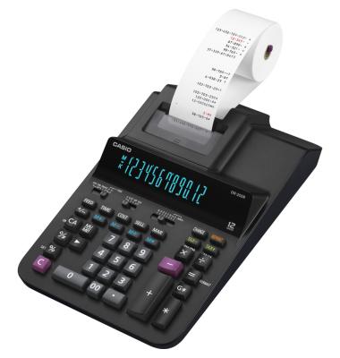 Kalkulator Printues Casio DR-200R, Ekran LCD, Printer për Llogaritje Financiare, Tavoline – Zezë