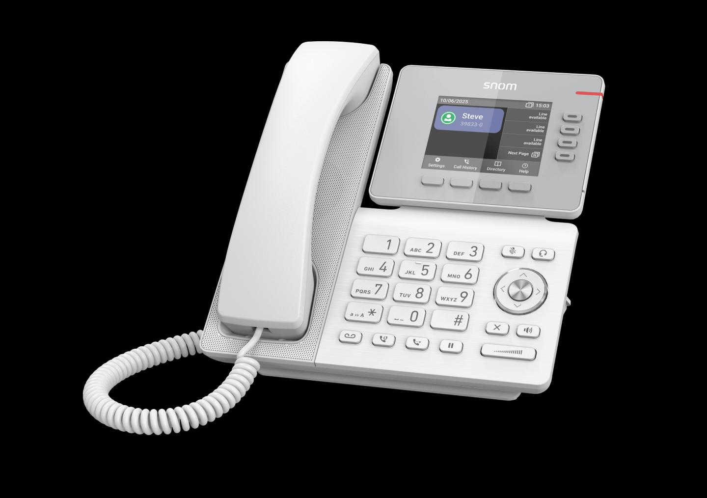 Telefon VoIP Snom D810W, SIP, 3.36", IPS, Wi-Fi, 2x Gigabit Ethernet, USB 2.0 - Bardhë - 3