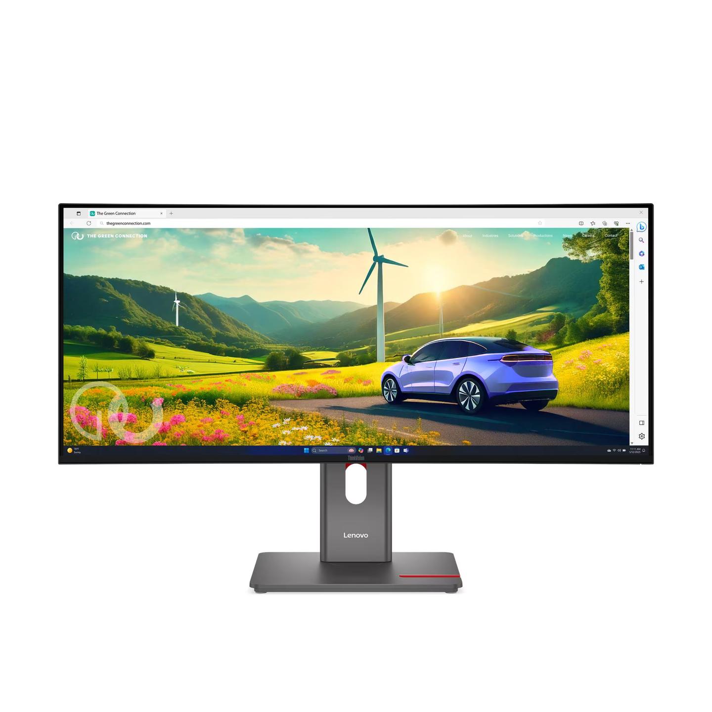 Monitor Lenovo ThinkVision P34WD-40, 34", UWQHD IPS Curved, 120Hz, 4ms, HDMI+DP+USB-C+USB+LAN - Zezë