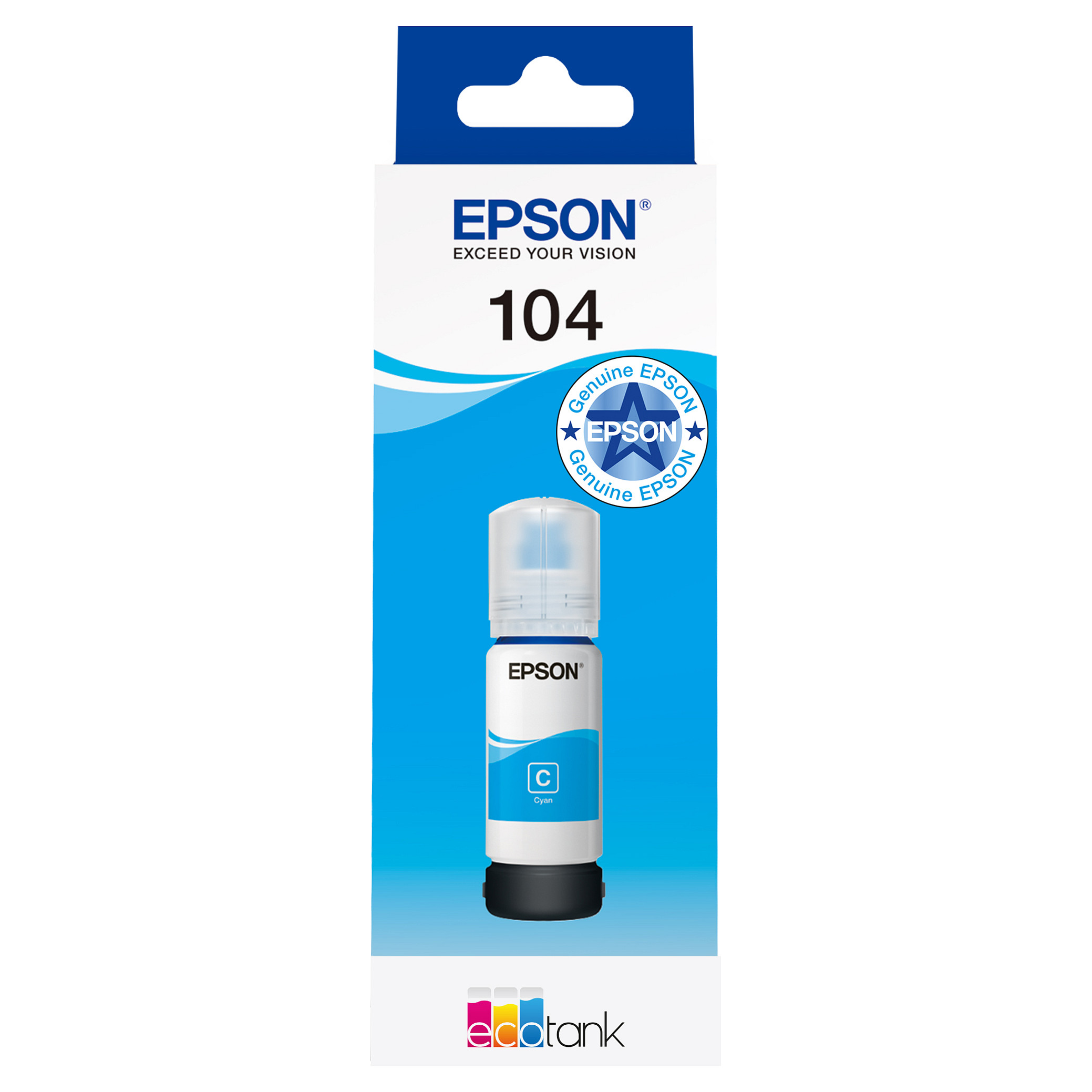 INK Epson 104 EcoTank / C13T00P240 deri në 7.500 faqe - Blu - 6
