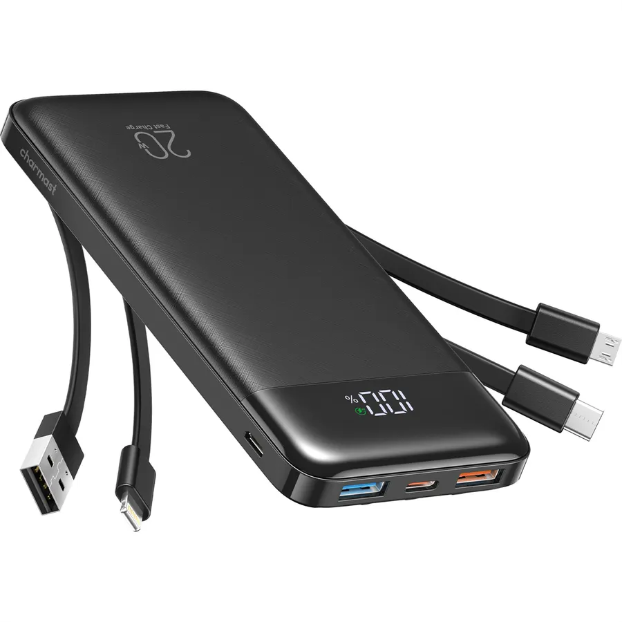 Powerbank CHARMAST W2065 / 20000mAh / 22.5W / PD / QC / USB-A / USB-C / Lightning / Micro-USB / LED Display - Zezë - 1