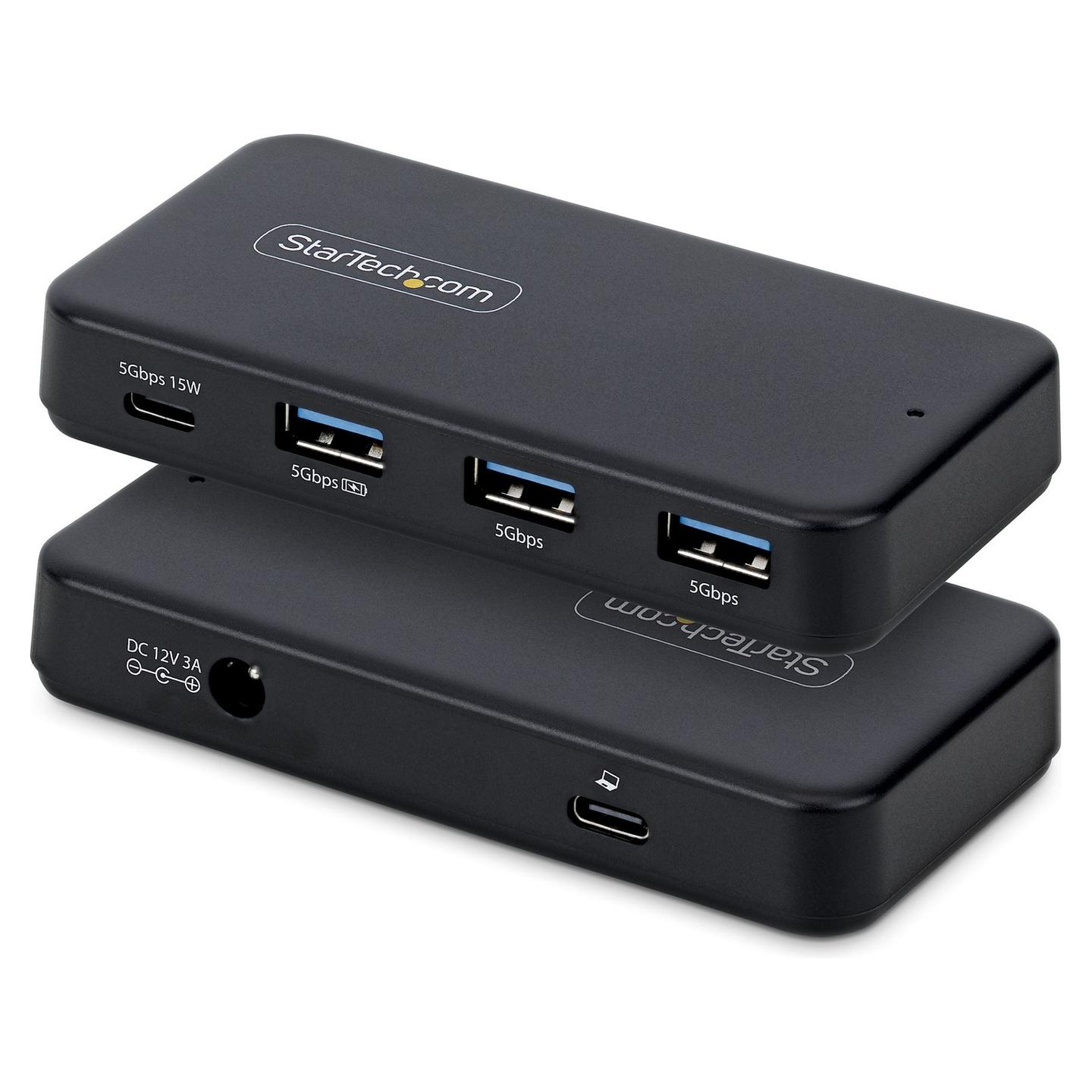 Hub StarTech.com 311UE-USB-HUB, 3x USB-A, 1x USB-C, 5Gbps, 36W - Zezë