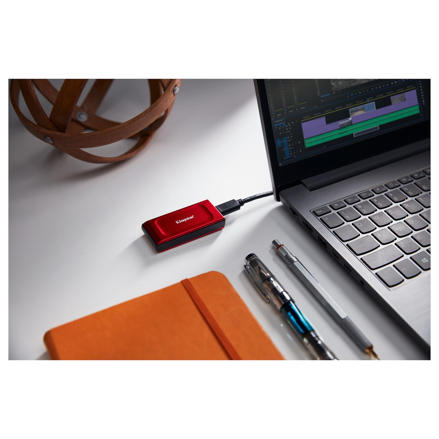 SSD e Jashtme Kingston XS1000 SXS1000R/1000G / 1TB / USB 3.2 Gen 2 / 1050MB/s Read / 1000MB/s Write – Kuqe - 8