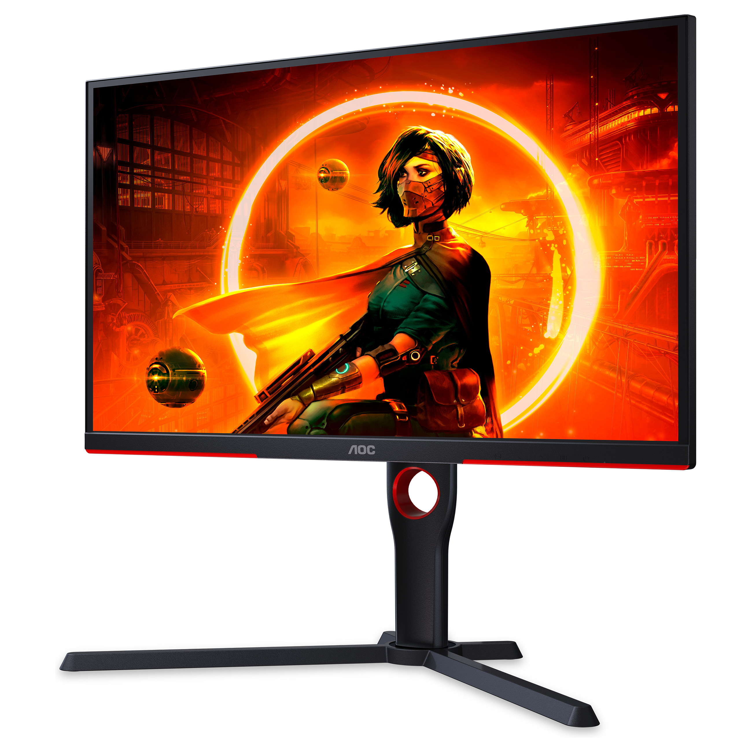 Monitor Gaming AOC G3 25G3ZM/BK / 25"/ Full HD WLED / 240Hz / 0,5ms / HDMI+DP - Zezë/Kuqe - 4