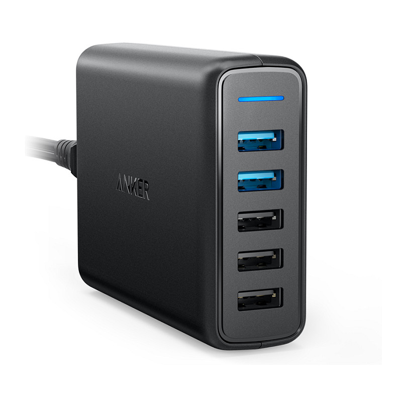 Adapter Anker PowerPort Speed 5 / 5x USB-A / Quick Charge 3.0 / 63W - Zezë