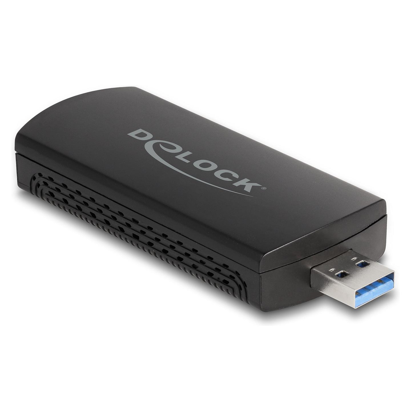 Adapter Rrjeti USB DeLOCK 12773 / Wi-Fi 6E / AX3000 / 2.4 GHz + 5 GHz + 6 GHz / USB 5 Gbps - Zezë - 2