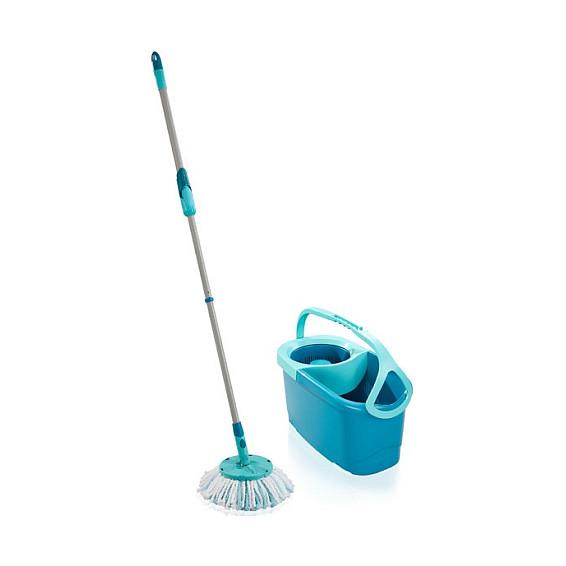 Pastrues Dysheme LEIFHEIT CLEAN TWIST Disc Mop Ergo / Mop Micro Duo / Shkop Teleskopik / Kovë 6 L / Sistemi Centrifugimi - Blu