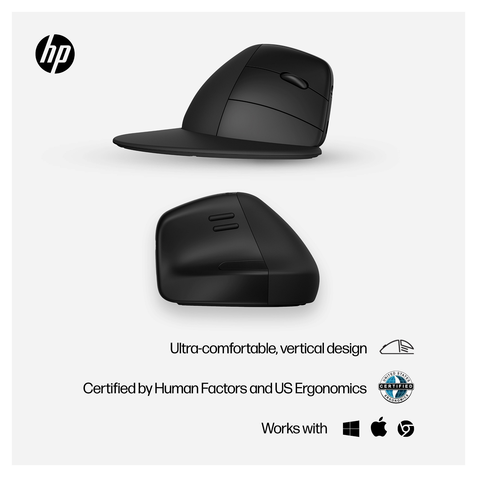 Maus pa kabllo HP 920 Ergo Vertical Wireless Mouse – Zezë - 9