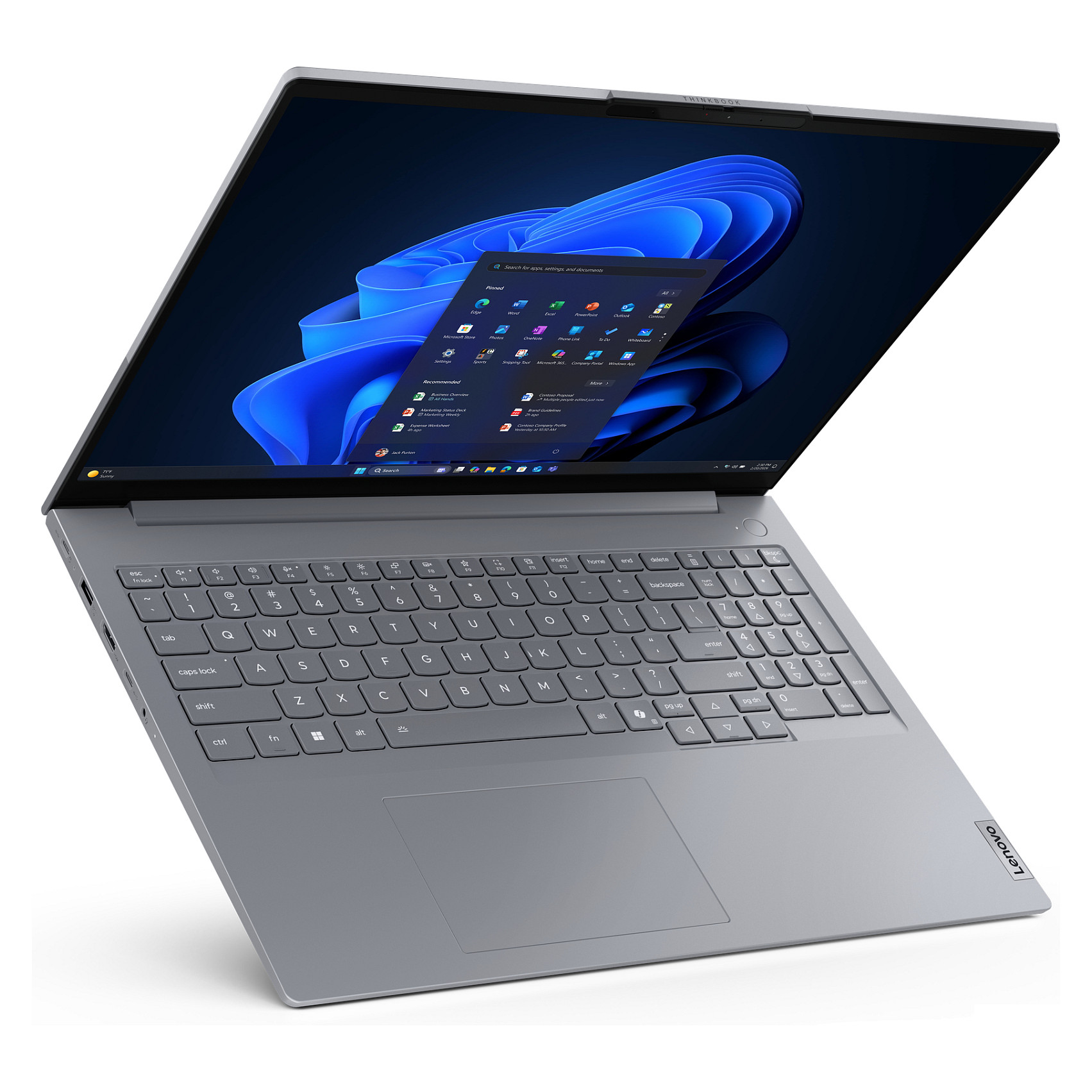 Laptop Lenovo ThinkBook 16 G9 / RYZ7 250 / 32GB DDR5 / 1TB / 16" WUXGA IPS AG 60Hz / AMD Radeon 780M / DE  - Gri - 8