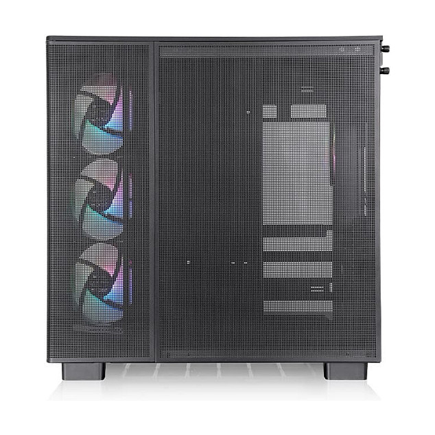 Kasë PC Thermaltake View 380 XL TG ARGB / Midi Tower / ARGB / 4x 120mm Fan / SSD 2.5" / HDD 3.5" - Zezë - 4