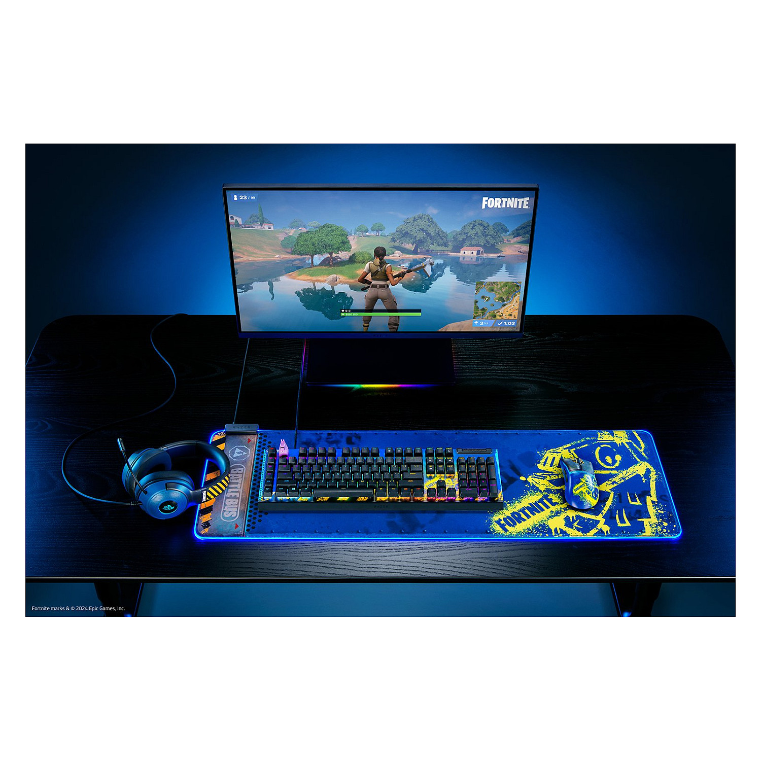 Kufje Gaming Razer Kraken V3 X – Fortnite Edition - 5