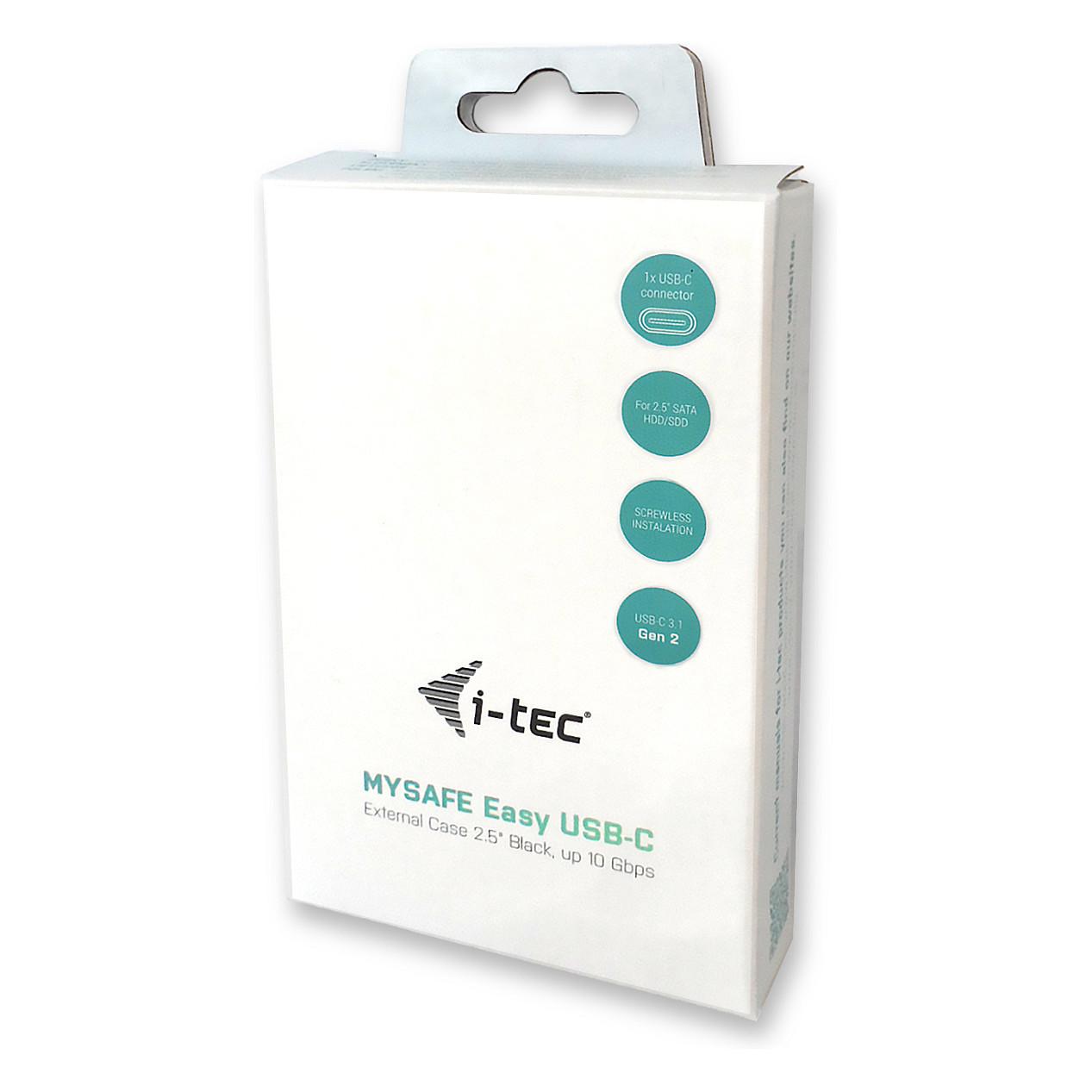 Këllëf për Disqe i-tec C31MYSAFEU313, 2.5", SATA, USB-C 3.2 Gen 2, 10Gbps - Zezë - 7