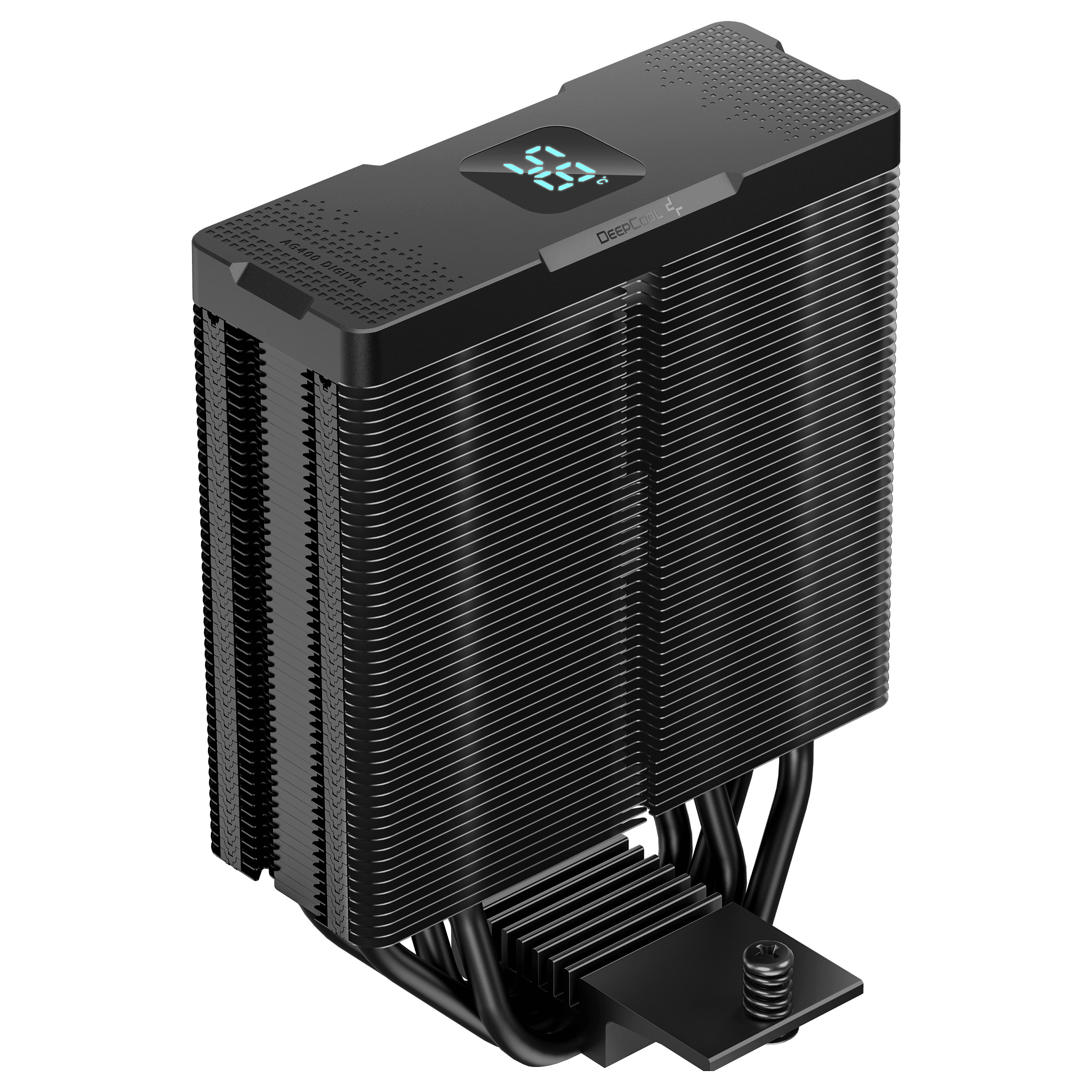Ftohës për procesor DeepCool AG400 Digital BK / ARGB / LCD - Zezë - 7