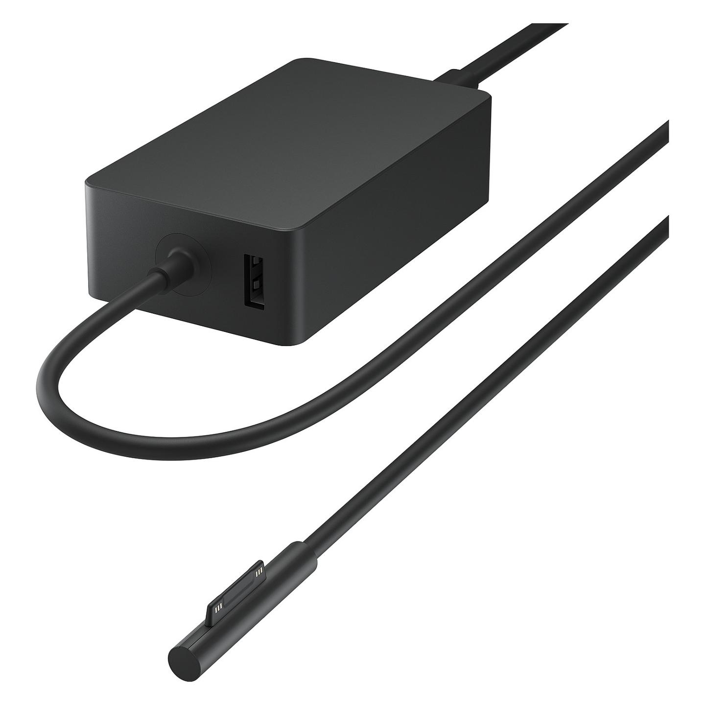 Adapter për Laptop Microsoft Surface / 65W / USB / 1.7m / Për Laptop dhe Tablet - Zezë - 1