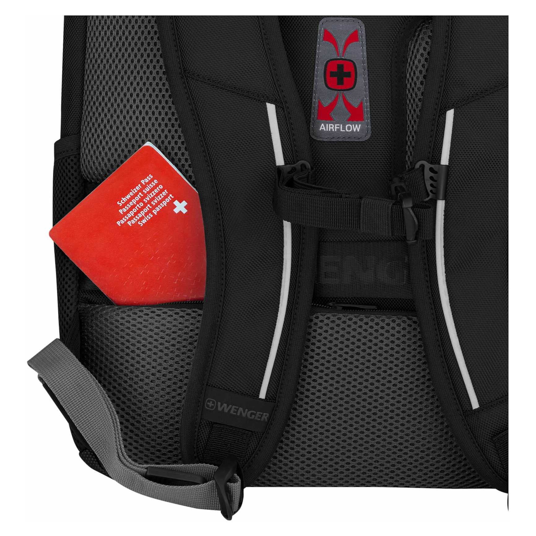 Çantë Wenger Carbon Pro 653129 / 15.6" / 33L / 77% Recycled / Tablet 10" / Trolley Strap - Zezë - 5