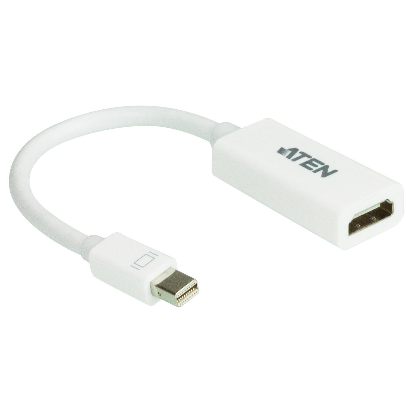 Adapter ATEN VC980-AT, Mini DisplayPort në HDMI, deri në 1920×1200px, Audio - Bardhë