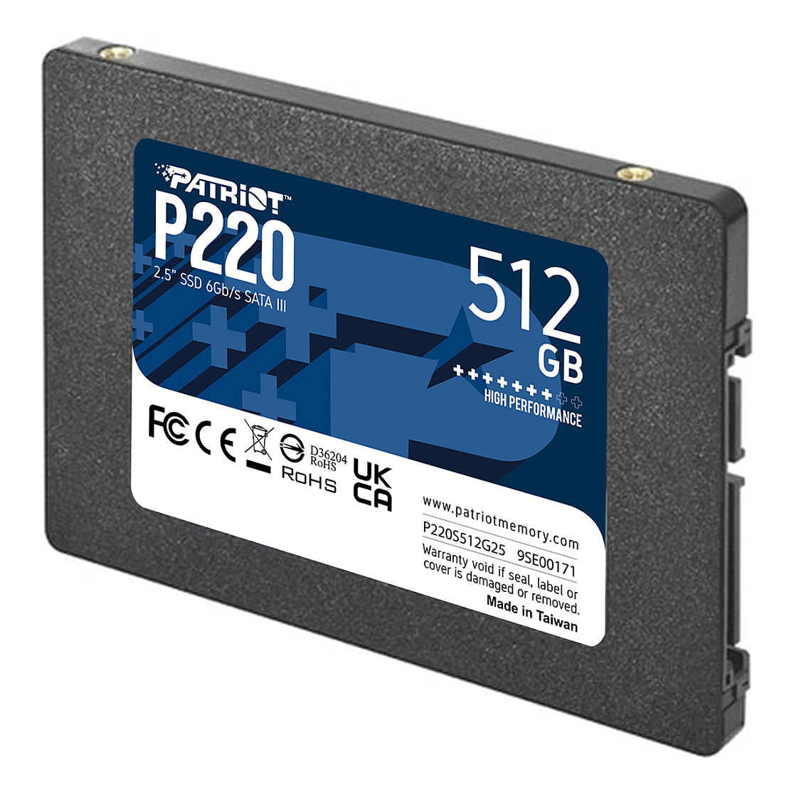 SSD e Brendshme 2.5″ / 512GB / Patriot P220 SATA III 6Gb/s - 3